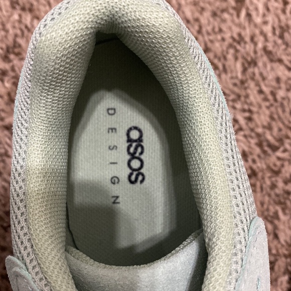 NWOT ASOS DESIGN Divine Chunky Sneakers in Mint Green - Picture 7 of 8